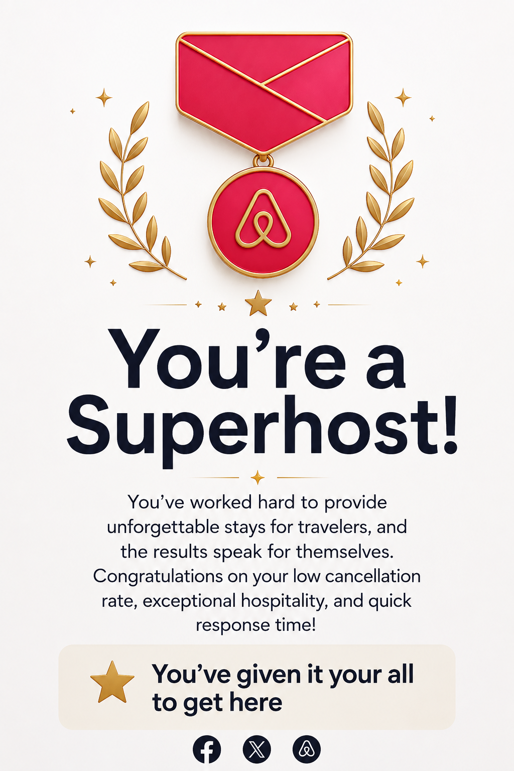 Airbnb Superhost recognition awarded to Mangrove of Mermaids Stays